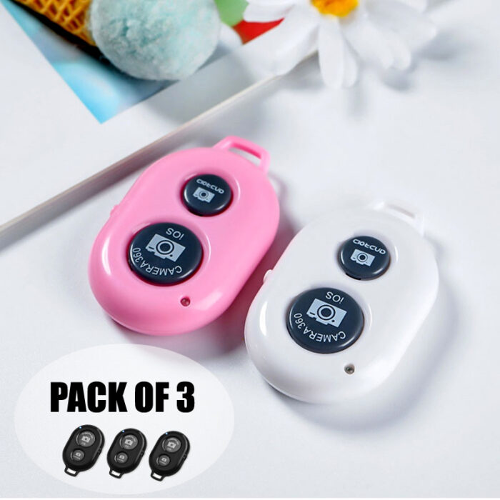 Pack Of 3 Easy Pair Mini Selfie Bluetooth Remote Shutter For All Smart Phones - Image 7