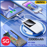 RPP-623 Remax 20000mAh LED Display, PD+QC 20w+22.5W Fast Charging Multi-Device Compatibility Powerbank - Image 3