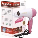 Nova Foldable Hair Dryer - NV 1290 (Random Color) - Image 3