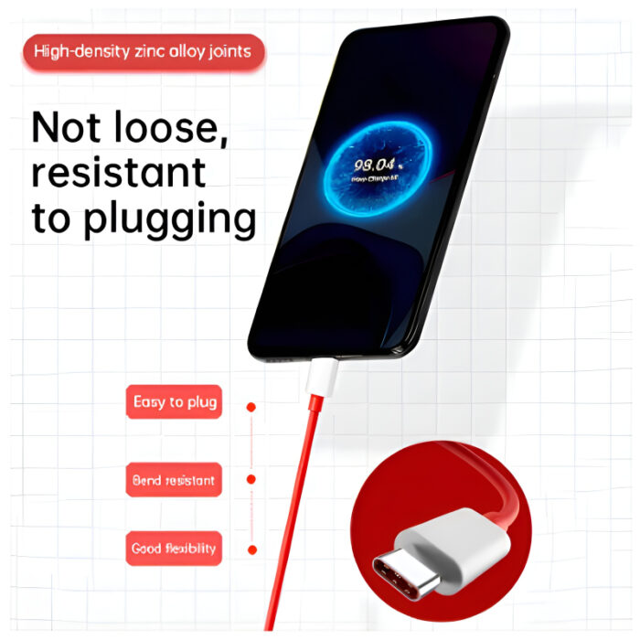 OnePlus 65W Warp Charge Power Adapter with Type-C to Type-C Fast Charging Cable - Image 5
