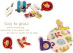 Montessori Wooden Alphabets Puzzle Picture Board With Knobs Alphabets Toys for kids - Image 4