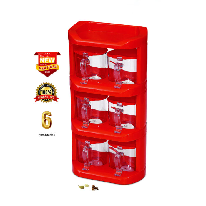 Pretty Neat 4 Tier New Vertical Style Spice Rack 6 PCs Set - Image 6
