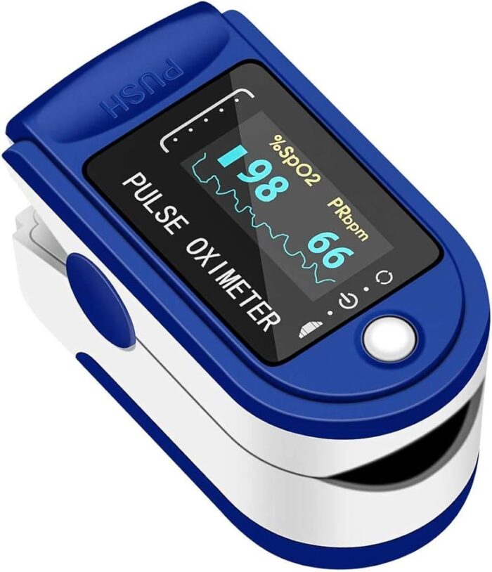 Decdeal Oled Display Fingertip Oximeter B-Lood Oxygen Pulse Rate Monitor Portable Family Travel Oximeter - Image 1