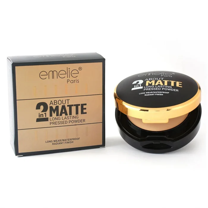 Emelie 2 in 1 Matte Pressed Powder - Image 1