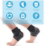 1 Pcs Right Foot Breathable Ankle Brace for Sprained Ankle,Stabilize Ligaments,Prevent Re Injury for men & women with Adjustable Wrap - Image 3