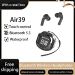 Air 39 Earbuds - Air 39 Transparent Earbuds - Air 39 Original Earbuds - High Quality Sound - Bluetooth 5.3 - Accurate right Left - Super Bass - Super Sound - HD Calling - ENC technology (Random Color) - Image 3