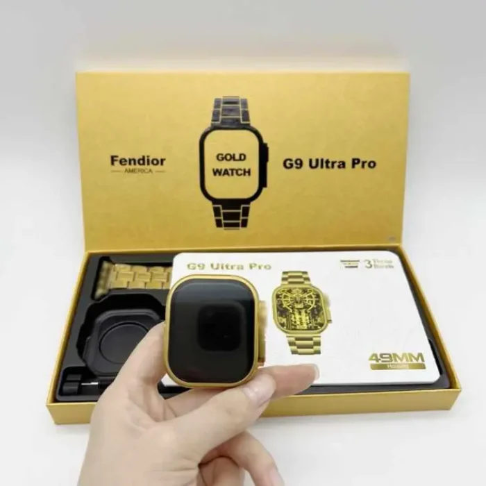 New G9 Ultra Pro Gold Color Edition Series 9 Smart Watch With Qdfit Pro App - Image 4