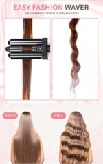 Babyverse Professional Couture Hair Pro 3 Ceramic Wave Styler- Beach Waves for Women (Random Color) - Image 6
