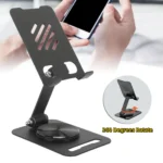 360-Degree Rotate Metal Desk Mobile Phone & Tablet Holder Stand (Random Color) - Image 4