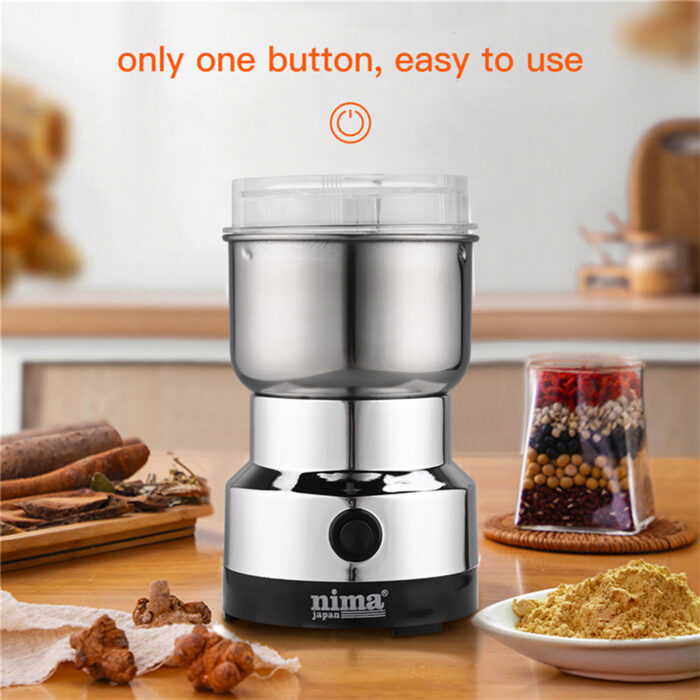 NIMA NM-8300 STAINLESS STEEL ELECTRIC COFFEE GRINDER | MULTI PURPOSE ELECTRIC GRINDER | AUTOMATIC SPICE BEAN GRINDER  - Image 4