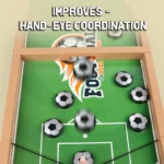 Wooden Sling Puck Game | Football Board Game | Wooden Hockey Soccer Table Game for kids & adults - Image 4