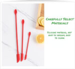 3 pcs Mini Silicone Telescopic Spatula and Scooping Spoon, Mini Makeup Spatula , Heat-resistant Silicone Spatula Sets for Cooking, Cosmetics - Image 4