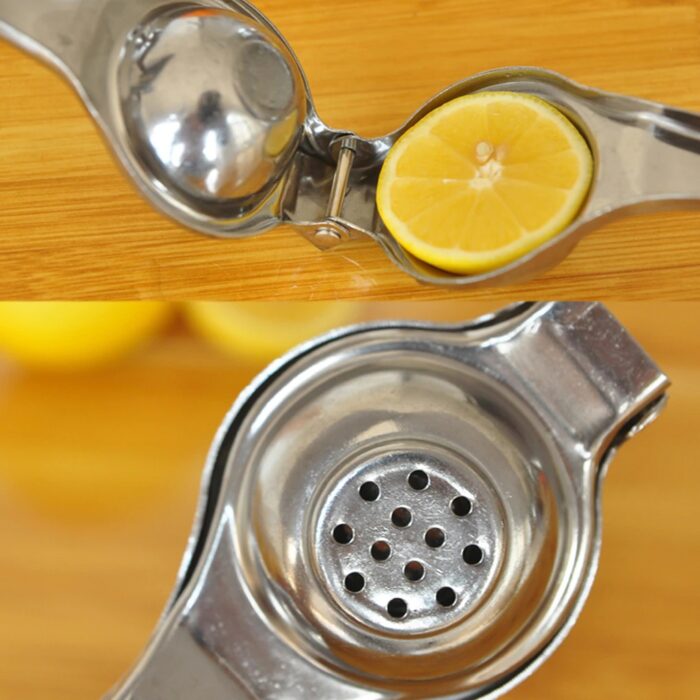 Stainless Steel Hand Press Lemon Squeezer Lime Juicer Citrus Kitchen Food Processor - Image 4