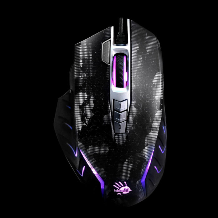 J95s Bloody 8000 CPI Ultra Core 3 & 4 Activated 2-Fire RGB Animation Gaming Wired Mouse - Image 1