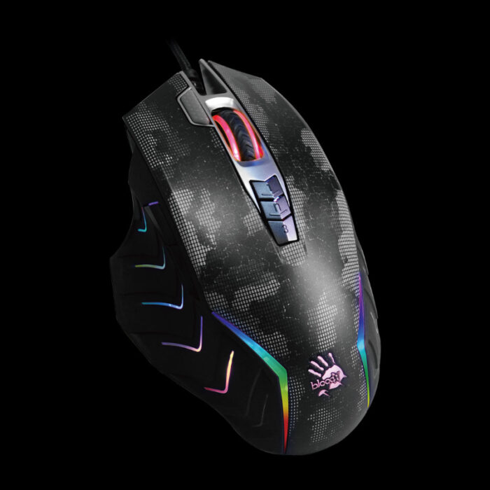 J95s Bloody 8000 CPI Ultra Core 3 & 4 Activated 2-Fire RGB Animation Gaming Wired Mouse - Image 3
