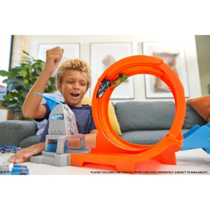 Hot Wheels Hot Wheels Champion Action Track Set 1 Car Race Loop Flip For Kids - Image 1