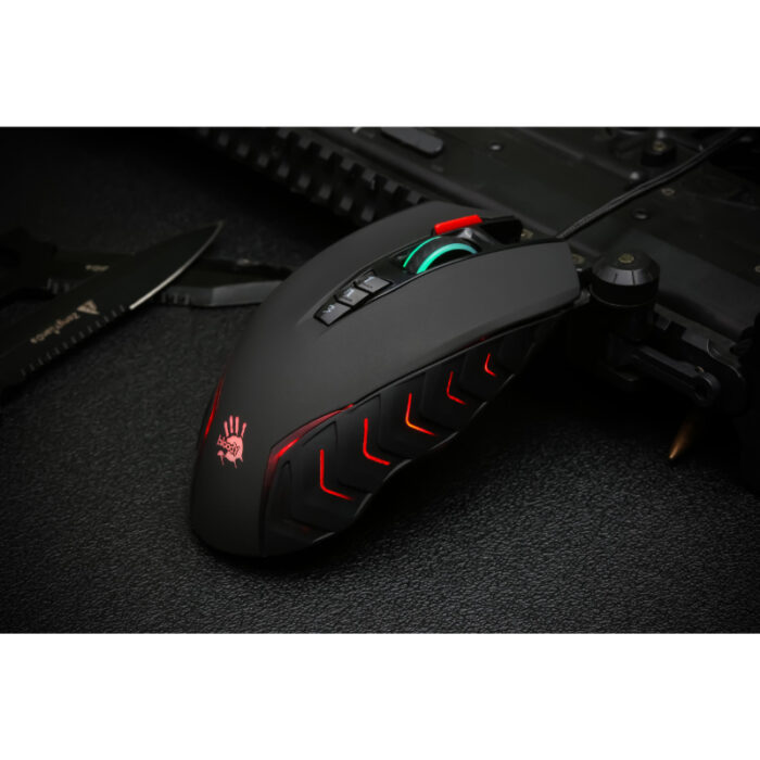 J95s Bloody 8000 CPI Ultra Core 3 & 4 Activated 2-Fire RGB Animation Gaming Wired Mouse - Image 2