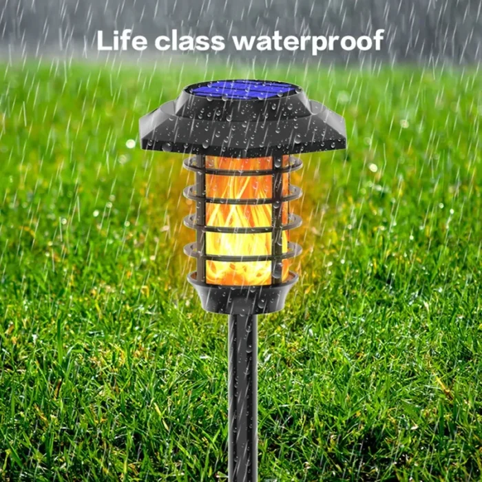 2 in 1 Solar Flame Lamp | Outdoor Led Waterproof Decoration Garden Lawn Light - Image 14