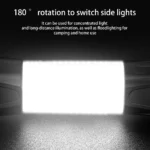 360 Degree Rotating Flashlight Outdoor Led Flashlight Rechargeable Torch for Camping Outdoor Emergency Use - Image 10