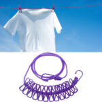 Multi Functional Portable Drying Rope with 12 Clips and 2 Hooks, Travel Clothesline Rope Clothes - Image 6