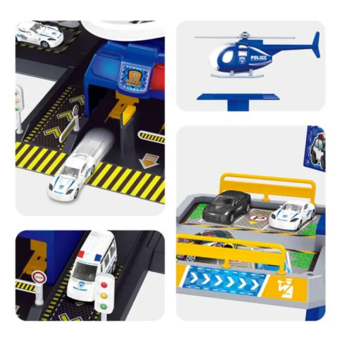 City Shuttle Fire Parking Playset Stand For kids - Image 6