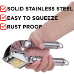 Eco-Friendly Stainless Steel Manual Operate Garlic Press - Image 3