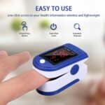 Fingertip Pulse Oximeter Blood Oxygen Saturation Detector Pulse Rate Monitor Portable Oximeter with Fingertip Puls Rate Monitor Portable Oximeter - Image 8