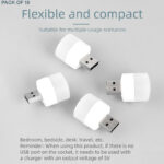 Pack of 10 Mini USB LED Night Lights – Compact Plug-in Lamps for Bedroom, Office, and Travel - Image 8