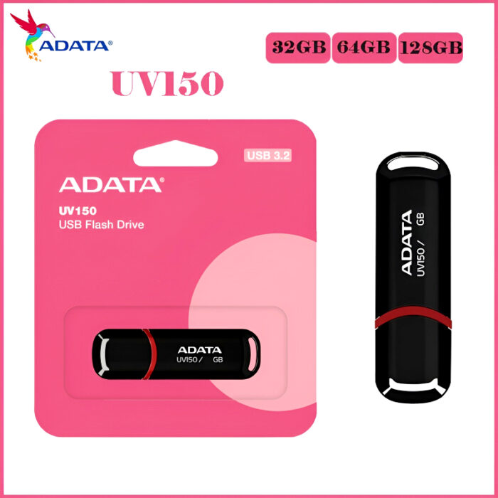 Adata UV 150 USB 3.2 Flash Drive with 32GB, 64GB and 128GB Capacity - Image 1