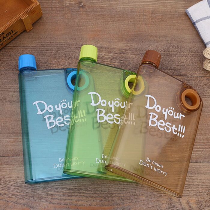 Flat A5 Ring Transparent Kettle Outdoor Portable Water Bottles For Drink - Image 1