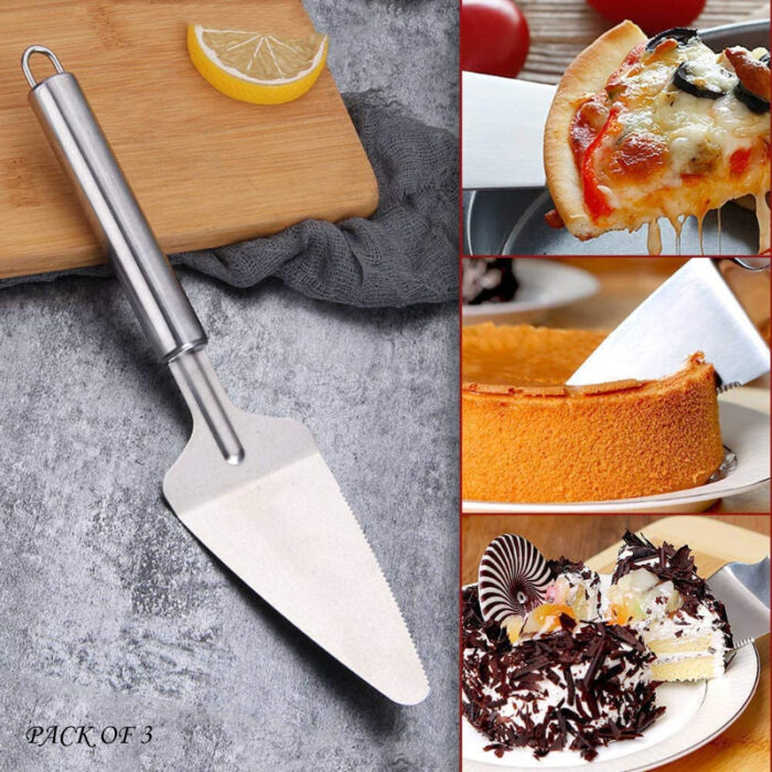 Pack Of 3 High-Quality Stainless Steel Cake And Pizza Servers - Image 5