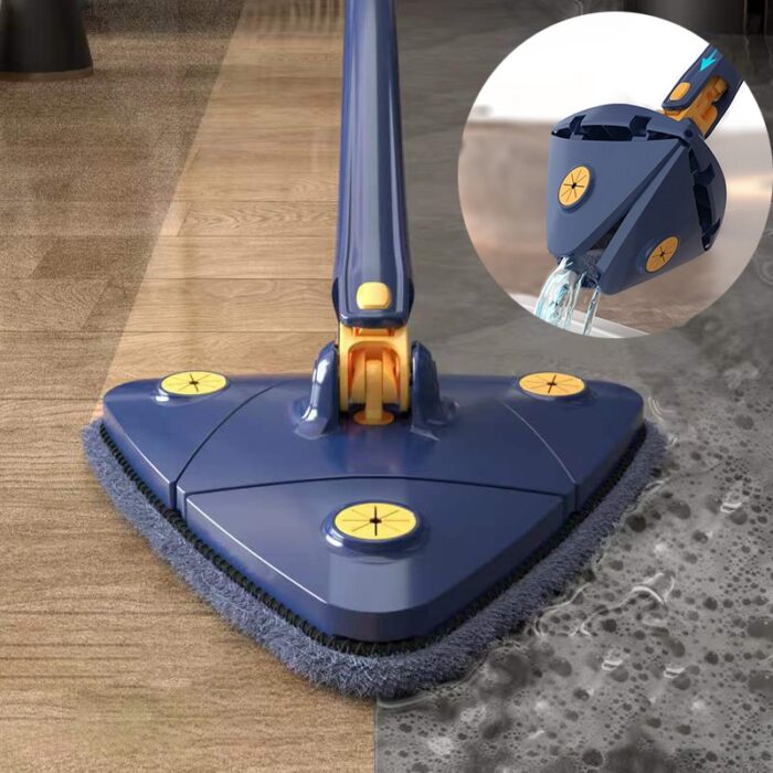 28d3931e-fa2e-4487-a961-3b746ad9a34b.jpg Adjustable 360 Degree Rotatable Butterfly Triangle Cleaning Mop - Image 1
