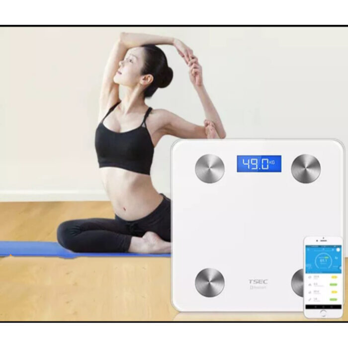 Electron Digital Scale LCD Display Smart Bluetooth BMI Weight Composition Analyzer With Tempered Glass - Image 2