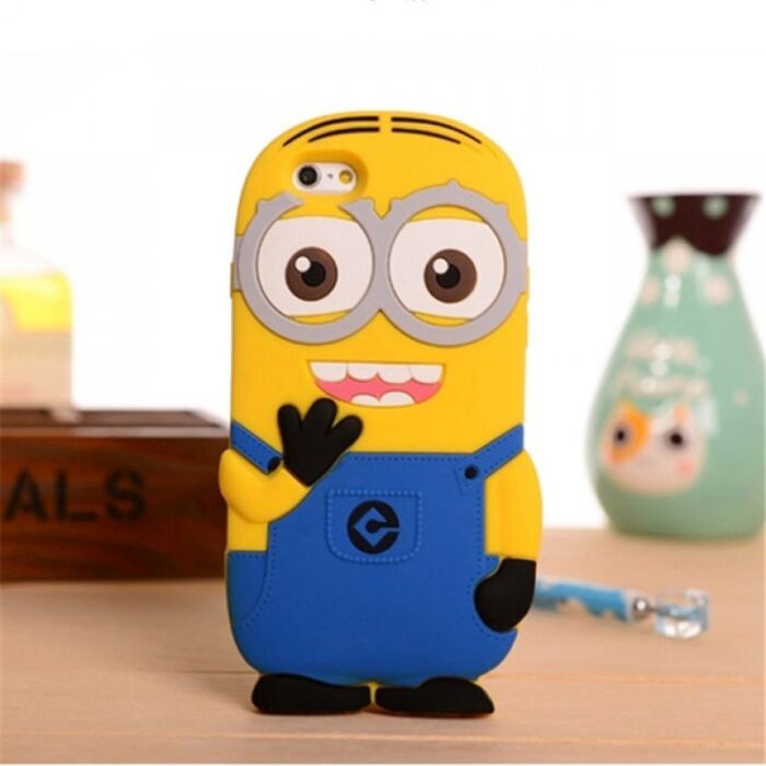 Minion 3D Soft Silicone Phone Case Cover For IPhone 7 Plus - Image 1