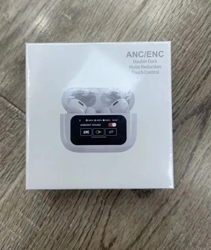 A9 Pro Wireless Bluetooth Headphones ANC Noise Reduction Headset LED Touch Screen Earbuds (random color) - Image 4