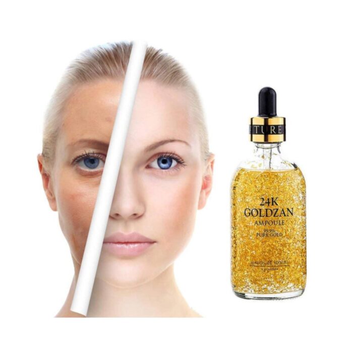 24k GOLDZAN AMPOULE Whitening Serum nourish the skin, soft, moisturized 100ml - Image 1