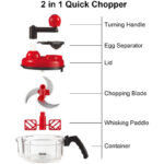 The Ultimate Quick Chopping And Mixing Machine With Built-In Egg White Separator And Special Handle - Image 2