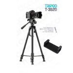 T-3520 Multi-Functional Professional Portable Tripod Stand For Mobile Phones, DSLR Cameras And Video Camcorders - Image 3