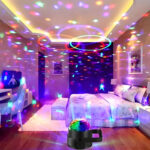 LT-910 Mini LED Projector With Speaker and RGB Disco Light - Image 2