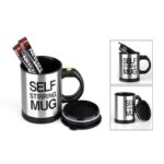 Coffee Mug Creative Stainless Steel Self Stirring With Lid Automatic Mixing Lazy Insulated Cup - Image 2