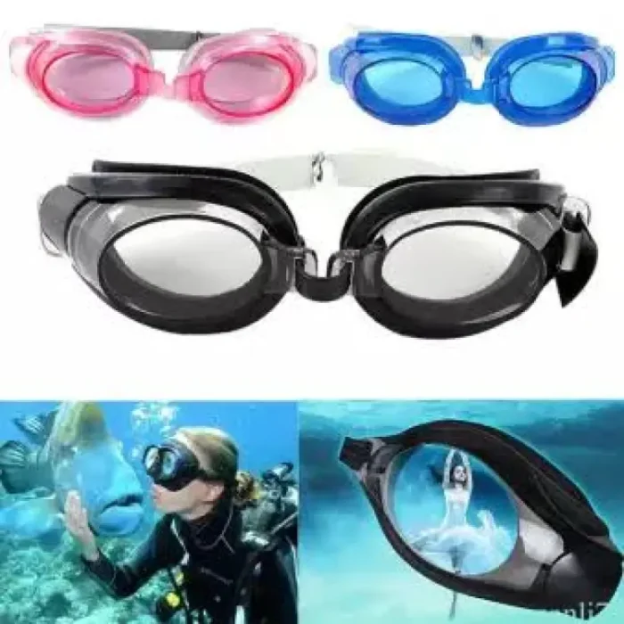 3 in 1 Swimming Goggles Advanced Swimming Goggles For Kids And Adults (Random Color) - Image 4