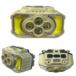 USB Rechargeable LED Miner's Headband Flashlight Lighted with Sensor Camping Work Light HX-815S / G75-040B5 - Image 8
