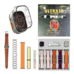 Ultra Smart Watch | 10 in 1 Straps  | Super HD Display | BT Calling | Wireless Charging ( Multi Color Straps) - Image 3