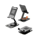 360-Degree Rotate Metal Desk Mobile Phone & Tablet Holder Stand (Random Color) - Image 5
