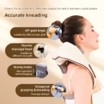 Electric Neck and Shoulder Massager Wireless Kneading Neck and Back Massage Pillow Neck Back Relaxing Massage Shawl (Random Color) - Image 3