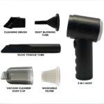 Mini Portable 3 In 1 Powerful Cordless Vacumm Cleaner Duster Blower Air Pump - Image 6