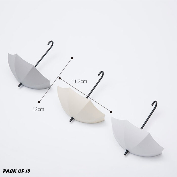 Pack Of 15 Pcs Umbrella Hook Wall Door Key Hanger Key Holder Decorative Hooks - Image 4