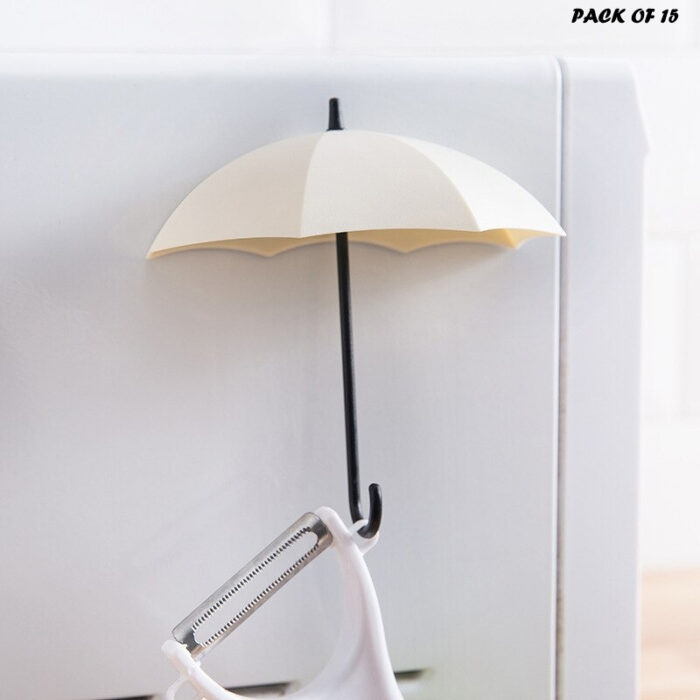 Pack Of 15 Pcs Umbrella Hook Wall Door Key Hanger Key Holder Decorative Hooks - Image 8