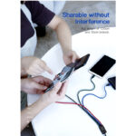 Baseus 4 in 1 Dual iPhone + Type C + Micro USB High Quality Nylon Braided Universal Multi Charging Cable - Image 8