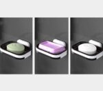 Wall Mounted Soap Holder with Draining Tray Holder For Bathroom | Bar, Holder Rack For Shower Wall, Kitchen, Bathroom(random color) - Image 5